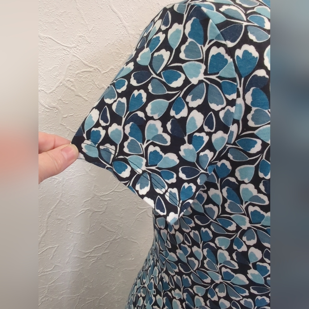 SEASALT Wild Bouquet Dress TEAL FLORAL Fit & Flare Size 12 (RRP £69.95 - Picture 4 of 8